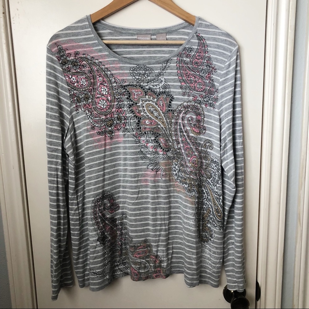 Chico’s Longsleeve Blouse Size 12/14